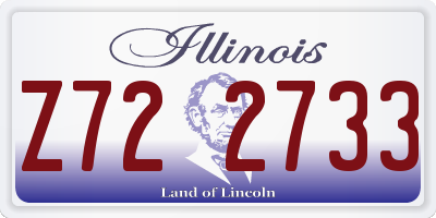 IL license plate Z722733