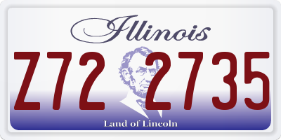 IL license plate Z722735