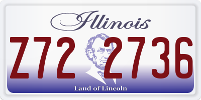 IL license plate Z722736