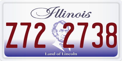 IL license plate Z722738