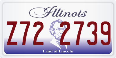 IL license plate Z722739