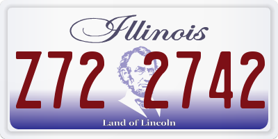 IL license plate Z722742