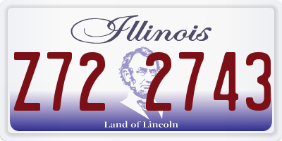 IL license plate Z722743