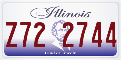 IL license plate Z722744