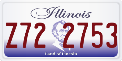 IL license plate Z722753