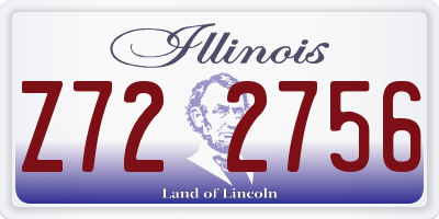 IL license plate Z722756