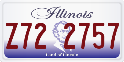 IL license plate Z722757