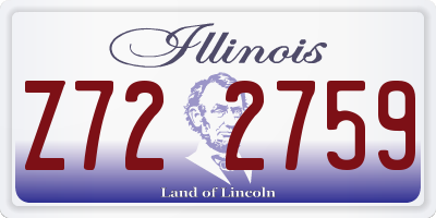 IL license plate Z722759