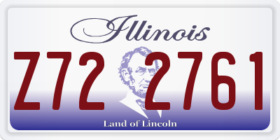 IL license plate Z722761