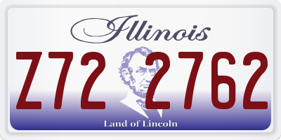 IL license plate Z722762