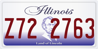 IL license plate Z722763