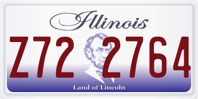 IL license plate Z722764