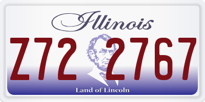 IL license plate Z722767