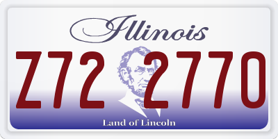 IL license plate Z722770
