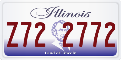 IL license plate Z722772