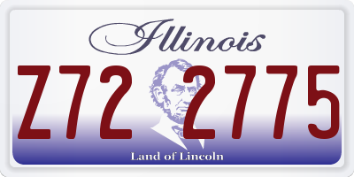 IL license plate Z722775