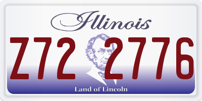 IL license plate Z722776
