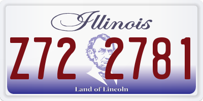 IL license plate Z722781