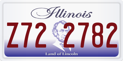 IL license plate Z722782