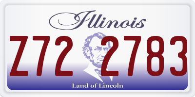 IL license plate Z722783