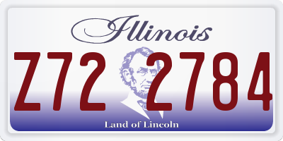 IL license plate Z722784
