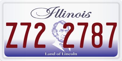 IL license plate Z722787