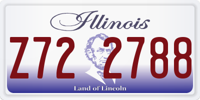 IL license plate Z722788