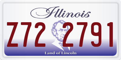 IL license plate Z722791