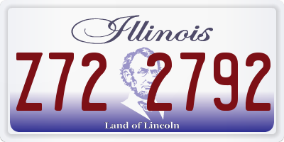 IL license plate Z722792