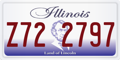 IL license plate Z722797