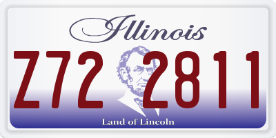 IL license plate Z722811