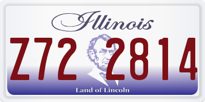 IL license plate Z722814