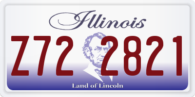 IL license plate Z722821