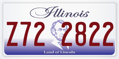 IL license plate Z722822