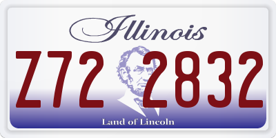IL license plate Z722832