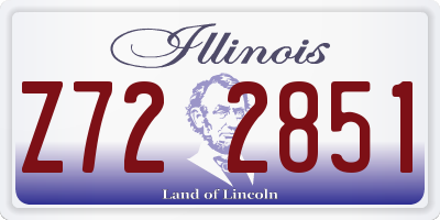 IL license plate Z722851