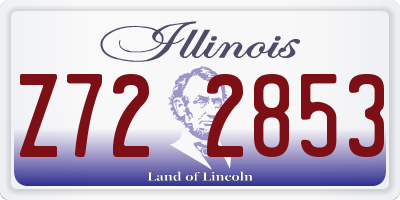 IL license plate Z722853