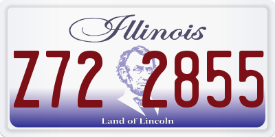 IL license plate Z722855