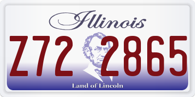 IL license plate Z722865