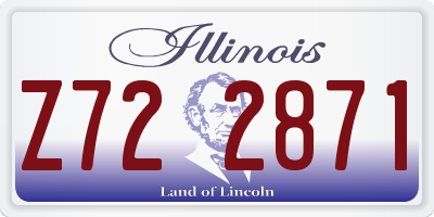 IL license plate Z722871