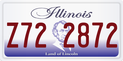 IL license plate Z722872