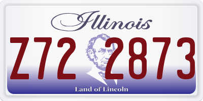 IL license plate Z722873
