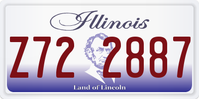 IL license plate Z722887