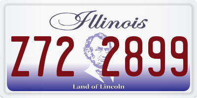 IL license plate Z722899