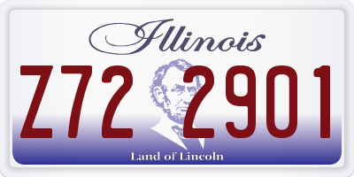 IL license plate Z722901