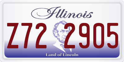 IL license plate Z722905
