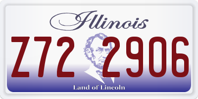 IL license plate Z722906