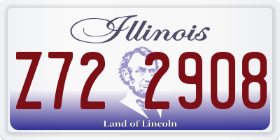 IL license plate Z722908