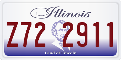 IL license plate Z722911