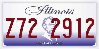 IL license plate Z722912